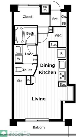 若松町サマリヤマンションの物件間取画像